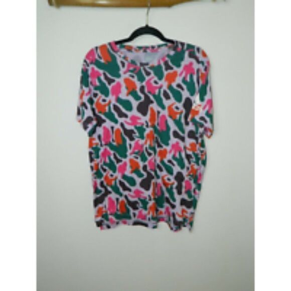 Adidas x N.E.R.D Pharrell Prime T-Shirt Multicolor Camo Mens Size Large - Picture 2 of 10